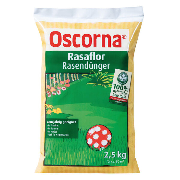 Oscorna Rasaflor Rasendünger 2,5 kg 10x