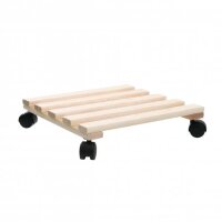 Pflanzroller Holz Quadrat 35x35cm