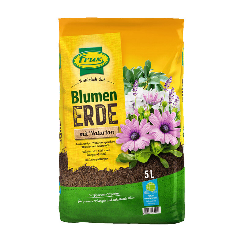 Blumenerde mit Ton FRUX 5 Liter 10x